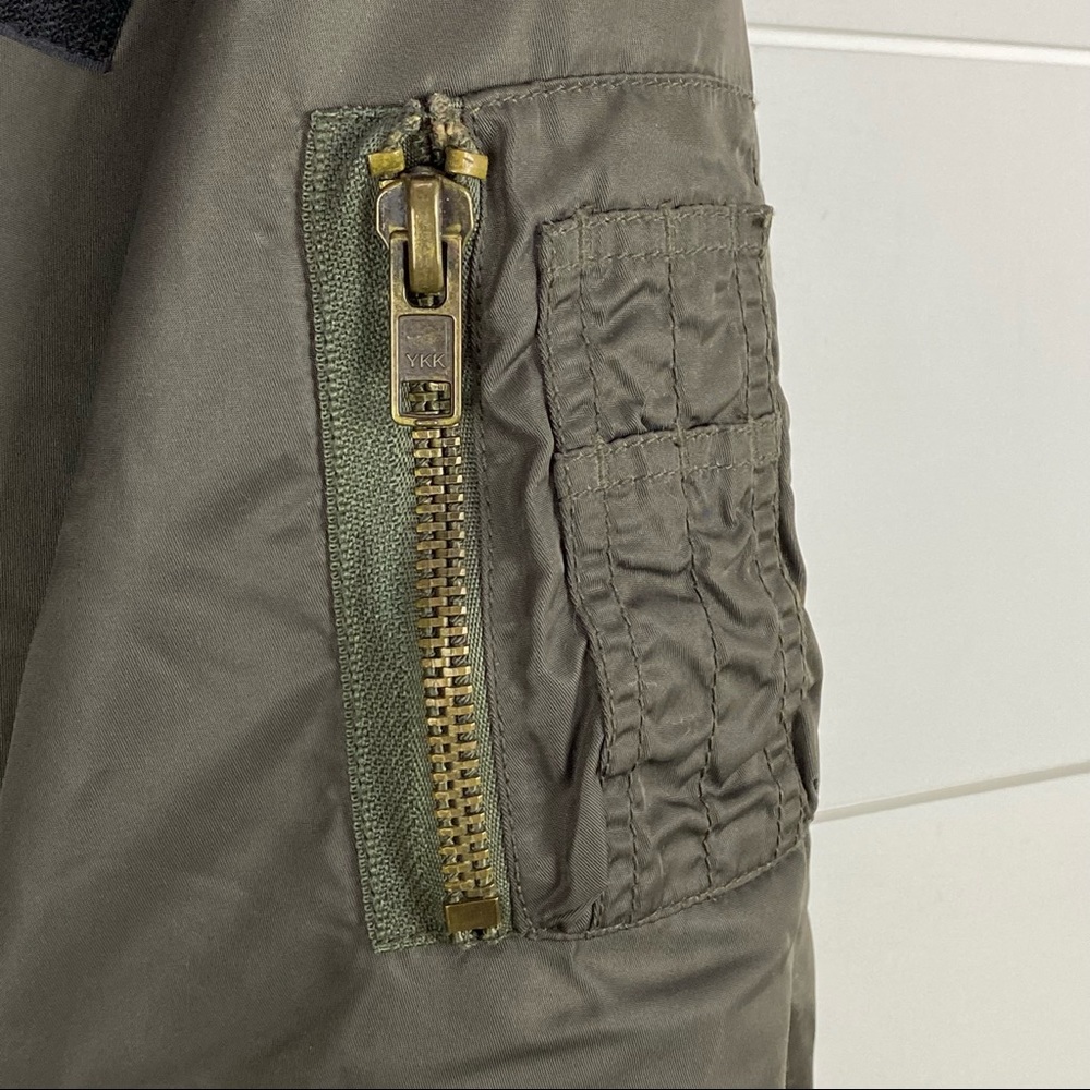 JAMES PERSE 2 Olive Utility Field Military Bomber Jacket - Picture 11 of 14